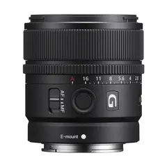 Sony E 15 mm f/1.4 G E-Mount. APS-C