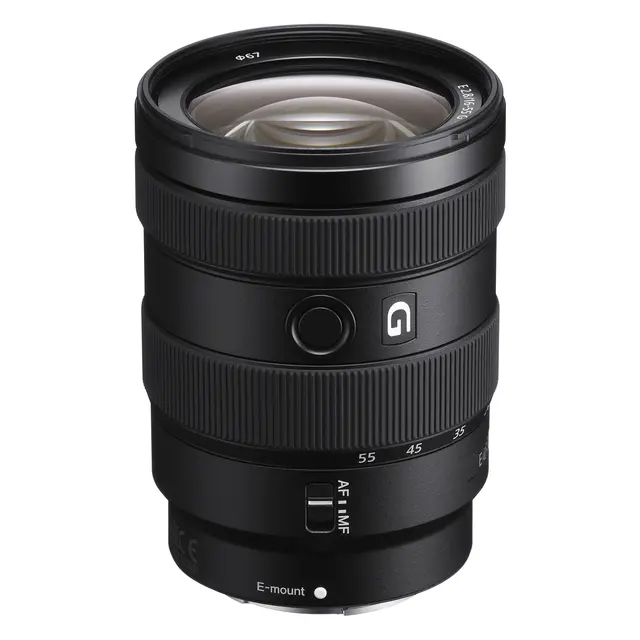 Sony E 16-55mm f/2.8 G Filterstørrelse 67mm APS-C format 