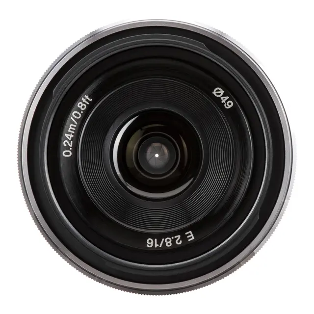 Sony E 16mm f/2.8 Vidvinkel. APS-C 