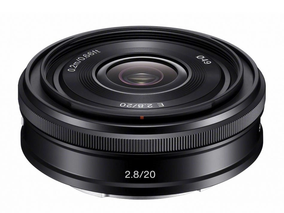 Sony E 20mm f/2.8 Pannekake, Vidvinkel E-Mount APS-C. Ø49mm