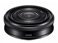 Sony E 20mm f/2.8 Pannekake, Vidvinkel E-fatning APS-C
