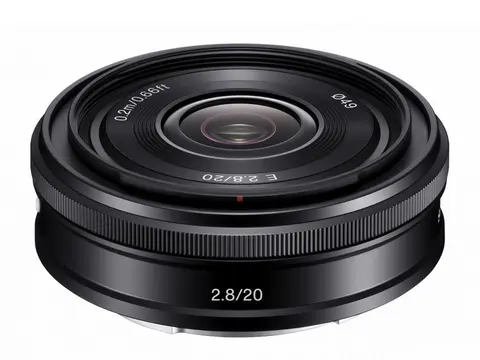 Sony E 20mm f/2.8 Pannekake, Vidvinkel E-fatning APS-C