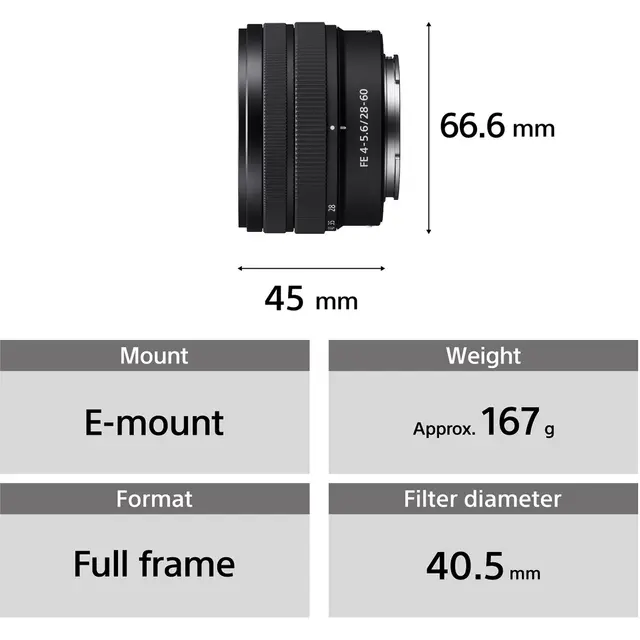 Sony E 28-60mm f/4-5.6 