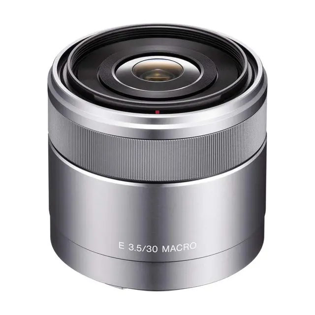 Sony E 30mm f/3.5 Macro Sølv E-fatning (NEX) 