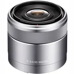 Sony E 30mm f/3.5 Macro Sølv E-fatning (NEX)