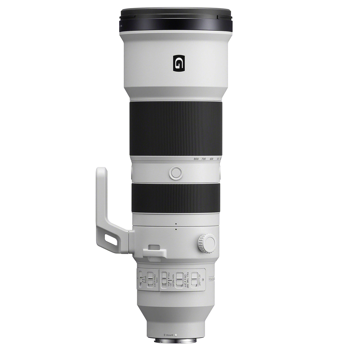 Sony FE 400-800mm f/6.3-8 OSS E-Mount Fullformat. Ø105mm