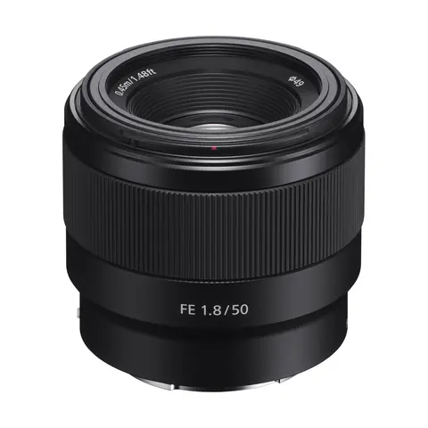 Sony FE 50mm f/1.8 E-Mount Fullformat. Ø49mm