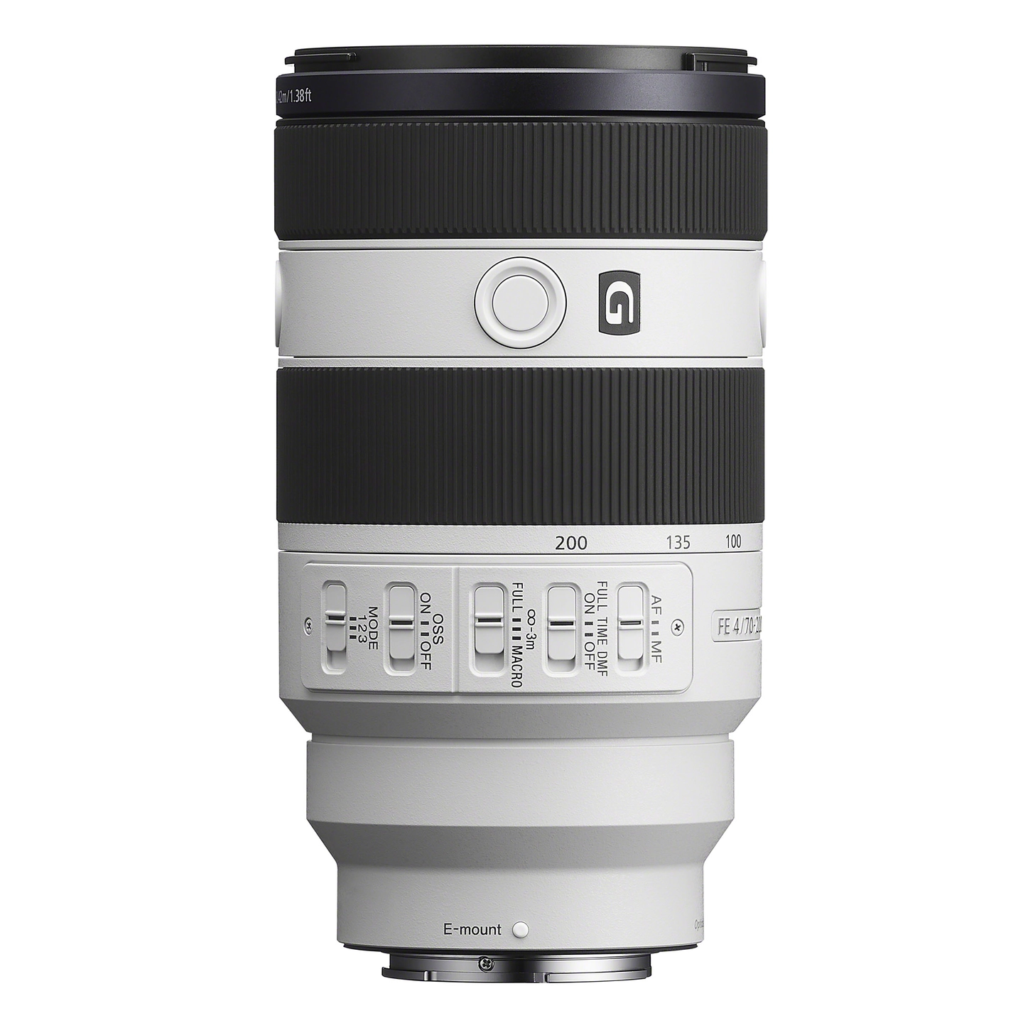 Sony FE 70-200mm f/4 G OSS II E-Mount Fullformat. Ø72mm