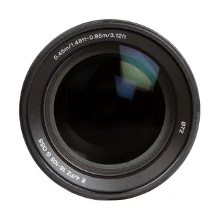 Sony E PZ 18–105 mm f/4 G OSS E-Mount APS-C. Ø72mm