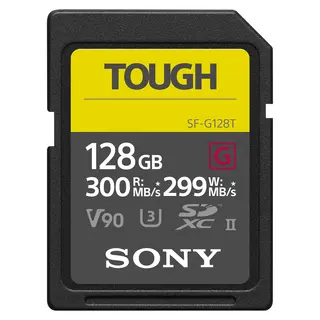 Sony Tough SD 128GB TG UHS-II Pro, 18x stronger - UHS-II R300 W299 V90