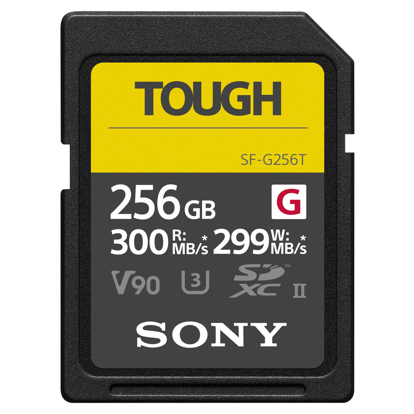 Sony SF-G Tough Series SDXC 256GB UHS-II V90 Max Read 300 - Write 299 MB/s