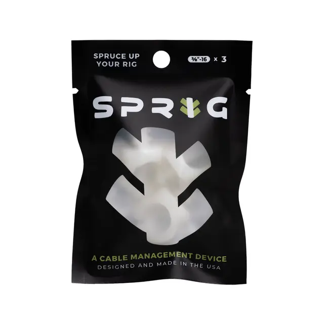 Sprig Cable M. Glow-in-the-Dark 3-pk Kabelhåndtering for 3/8" stativhull 
