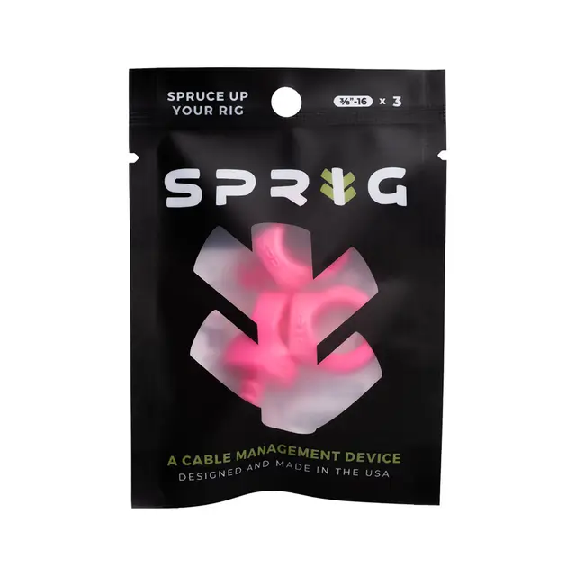 Sprig Cable Management Big Pink 3-pk 