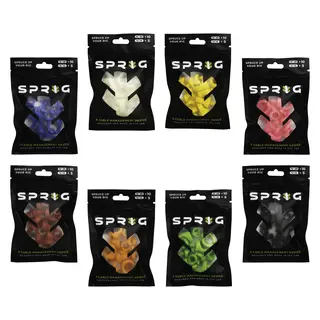 Sprig Cable Management Value Pack 10 stk. 1/4&quot; &amp; 5 stk. Big 3/8&quot;