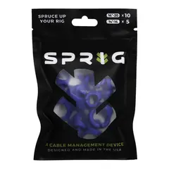 Sprig Cable Management Blue Value pk 10x 1/4” Sprigs + 5x 3/8” Big Sprigs