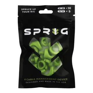 Sprig Cable Management Green Value pk 10x 1/4” Sprigs + 5x 3/8” Big Sprigs