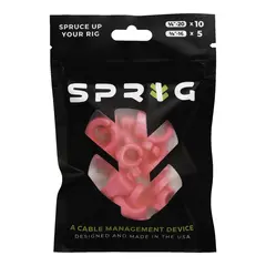 Sprig Cable Management Pink Value pk 10x 1/4” Sprigs + 5x 3/8” Big Sprigs