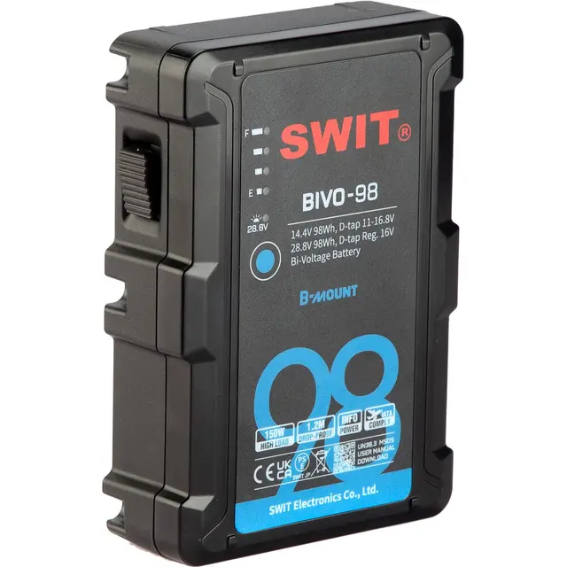 SWIT BIVO-98 B-Mount Batteri 98Wh B-Mount Batteri med 14/28V 