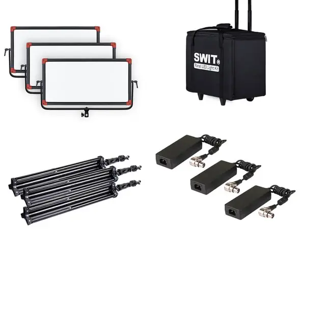 SWIT PL-E90D Kit - LED panellamper 3 pakk Bi-Color pakke 