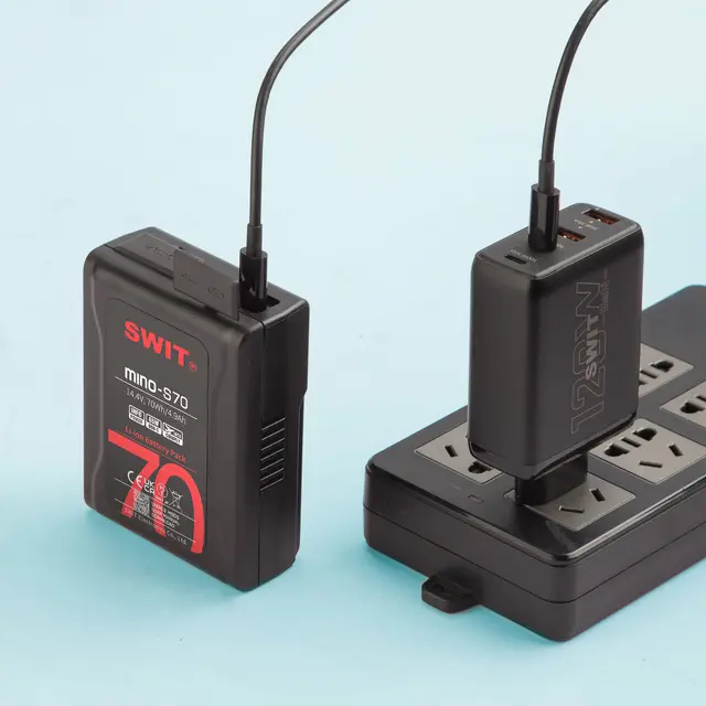 SWIT Mino-S70 70Wh Pocket V-mount Minibatteri V-Mount/ D-Tap. 4,9 Ah ut 