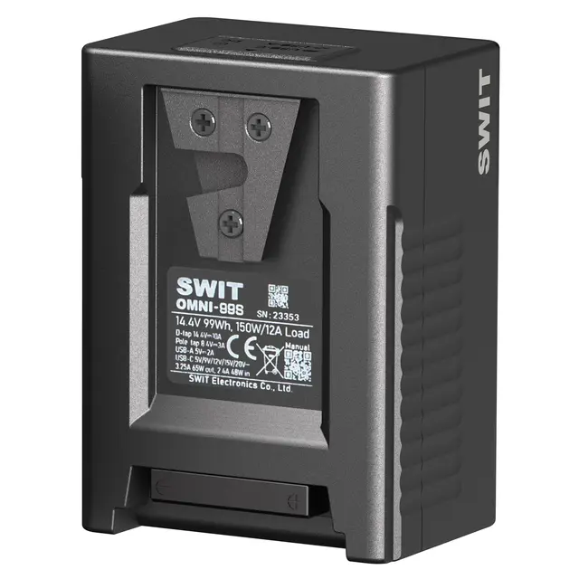 SWIT OMNI-99S Batteri 14,4V 99Wh 99Wh V-Mount med D-tap og USB-A/C 