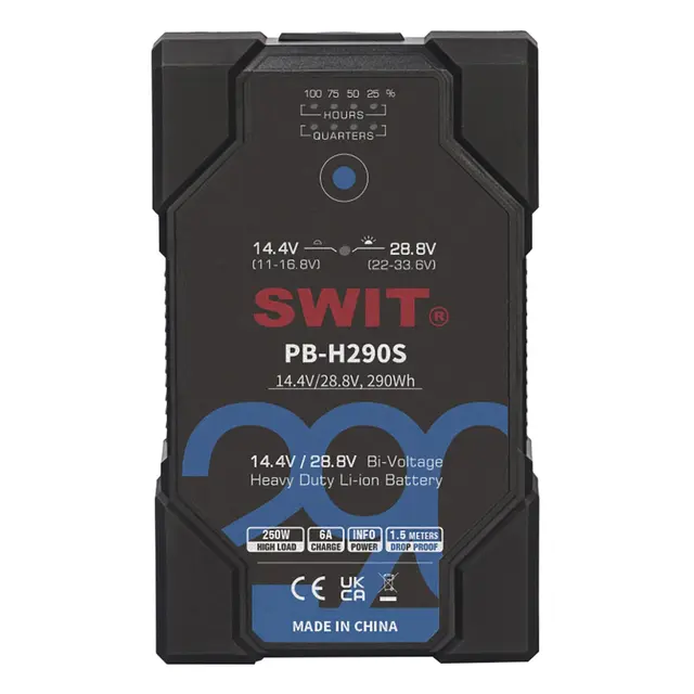 SWIT PB-H290S Intelligent Battery Pack 290Wh V-Mount. 14.4V/28.8V 