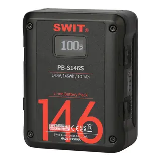 SWIT PB-M146S Mini Batteri 14,4V 146Wh V-Mount med 2x D-tap og 1x USB strøm ut