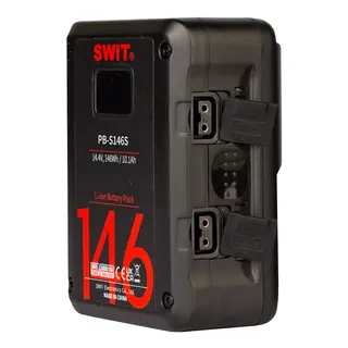 SWIT PB-M146S Mini Batteri 14,4V 146Wh V-Mount med 2x D-tap og 1x USB str&#248;m ut