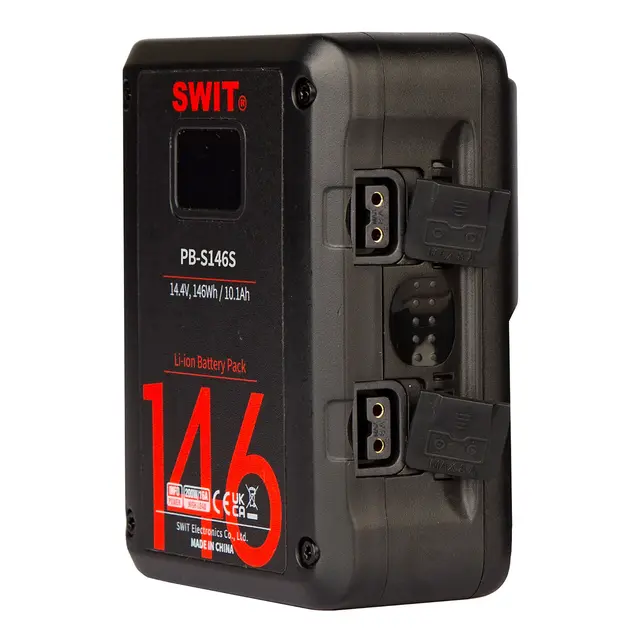 SWIT PB-M146S Mini Batteri 14,4V 146Wh V-Mount med 2x D-tap og 1x USB strøm ut 