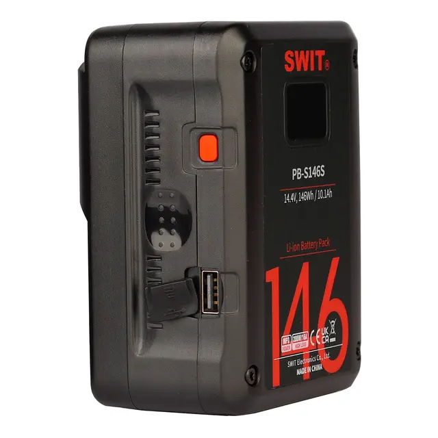 SWIT PB-M146S Mini Batteri 14,4V 146Wh V-Mount med 2x D-tap og 1x USB strøm ut 