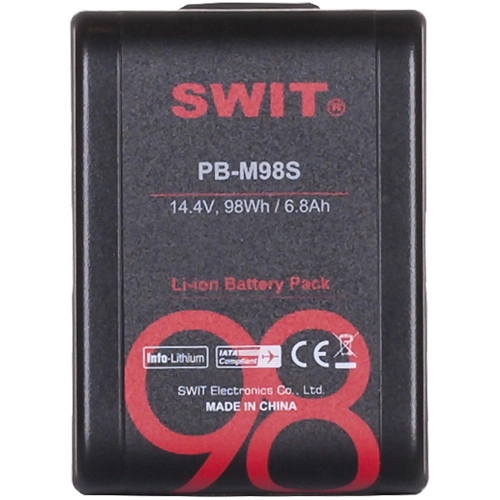 SWIT PB-M98S Mini Batteri 14,4V 98Wh V-Mount med 2x D-tap og 1x USB strøm ut