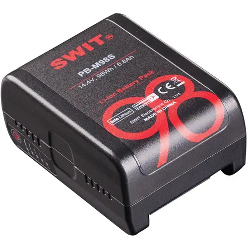 SWIT PB-M98S Mini Batteri 14,4V  98Wh V-Mount med 2x D-tap og 1x USB strøm ut 