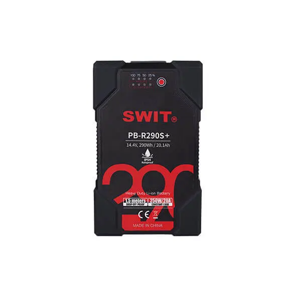 SWIT PB-R290S+ V-Mount Batteri 290Wh IP56 vann og støtsikker 