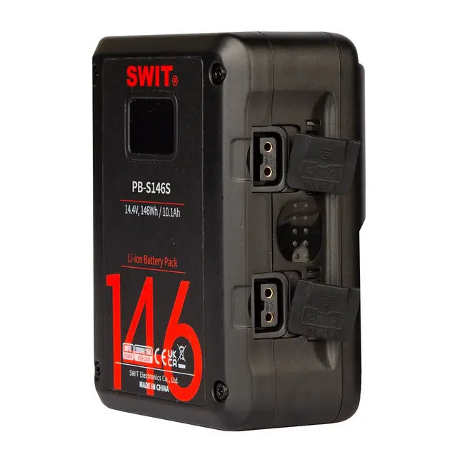 SWIT PB-S146S Batteri 14,4V 146Wh 146Wh V-Mount med 2x D-tap og 1x USB 