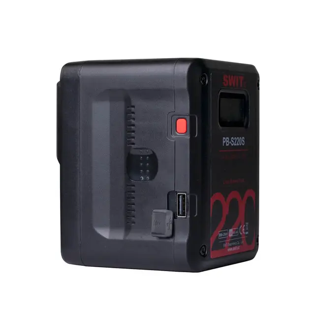 SWIT PB-S220 Batteri 14,4V 220Wh V-Mount med 4x D-tap og 1x USB strøm ut 