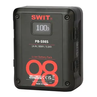 SWIT PB-S98S Batteri 14,4V 98Wh 98Wh V-Mount med 2x D-tap og 1x USB