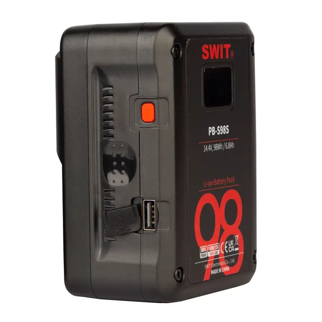SWIT PB-S98S Batteri 14,4V 98Wh 98Wh V-Mount med 2x D-tap og 1x USB 
