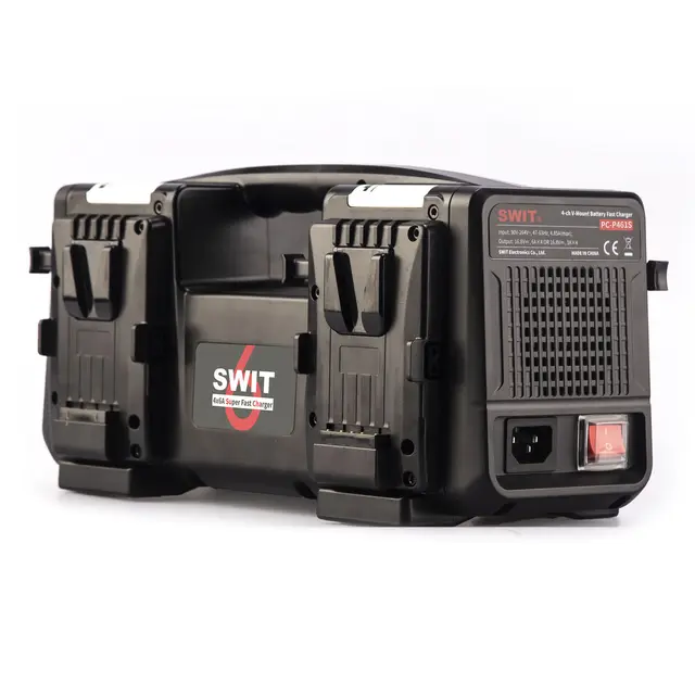 SWIT PC-P461S 4x100W Superrask V- Lader V-Mount lader for 4stk batterier 