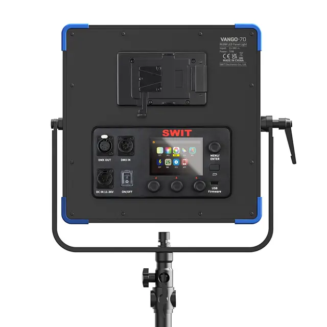 SWIT Vango-70 Ultra Slim RGBW LED Panel 1:1 format , V-Mount, DMX og Appstyring 