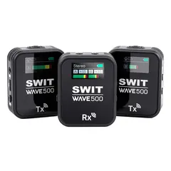SWIT Wave500 Tr&#229;dl&#248;st Mikrofonsett 2x Sendere + 1x Mottaker Kit