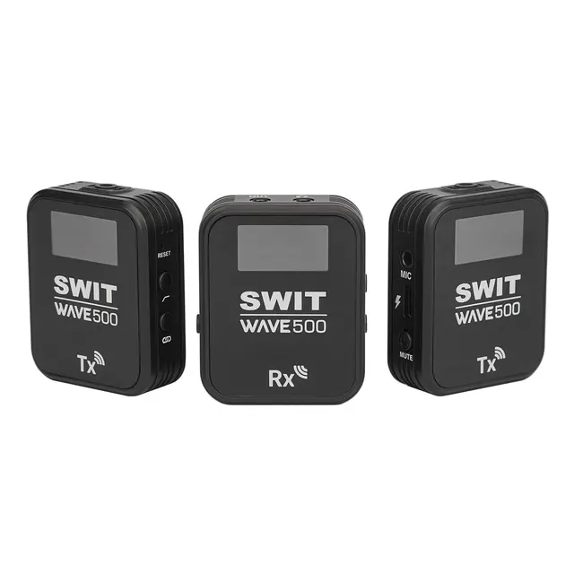 SWIT Wave500 Trådløst Mikrofonsett 2x Sendere + 1x Mottaker Kit 