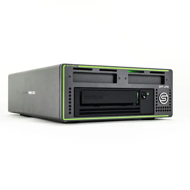 Symply LTO-8 Single Desktop Arkiv SSD DIT Station LTO-8 & SSD Thunderbolt 3 