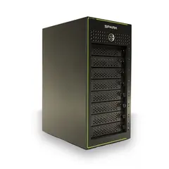 SymplySPARK 48TB Desktop 8 Bay RAID 48TB (8x6TB) Thunderbolt 3 med koffert