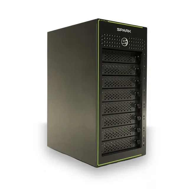 SymplySPARK 112TB Desktop 8 Bay RAID 112TB (8x14TB) Thunderbolt 3 med koffert 