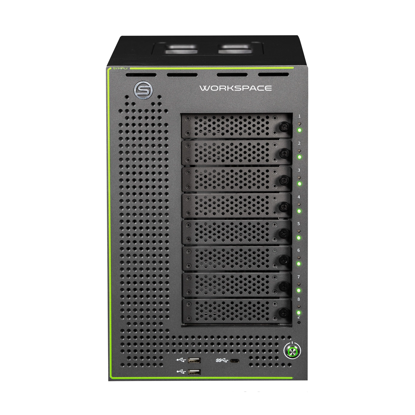 Symply Workspace XE 48TB HDD 48TB HDD Desktop 8-Bay Shared Storage