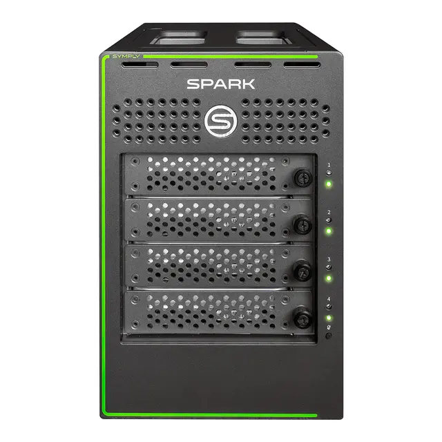 SymplySPARK 56TB Desktop 4-bay RAID Thunderbolt 3. 