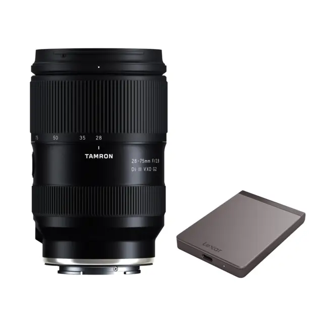 Tamron 28-75mm f/2.8 Di III VXD G2 For Sony E + Lexar SL200, 512GB, SSD 
