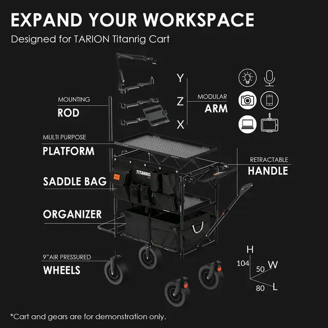 Tarion Saddle Bag For Titanrig Cart 