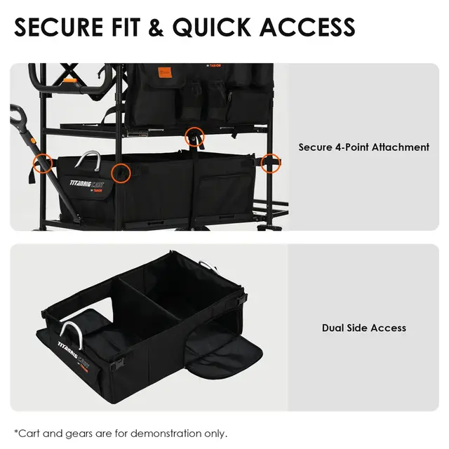 Tarion Foldable Organizer For Titanrig Cart 