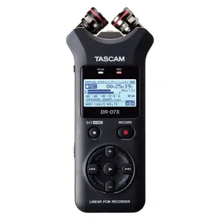 Tascam DR-07X Digital Recorder 2-kanals h&#229;ndholdt opptaker. 2-inn/2-ut